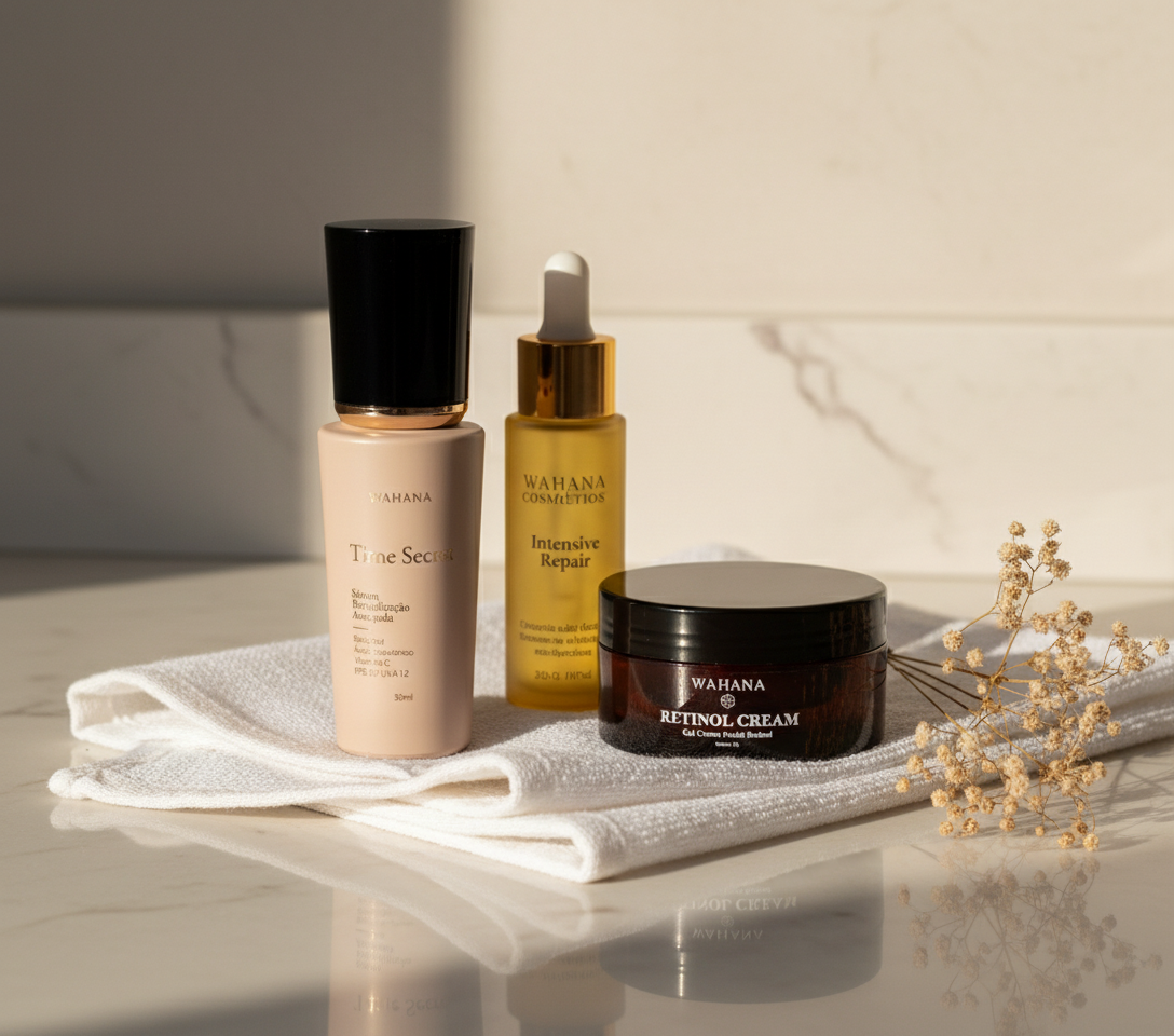 Prevenção de Rugas aos 30 Anos: O Que Começar a Usar Agora - Time Secret e Retinol Cream