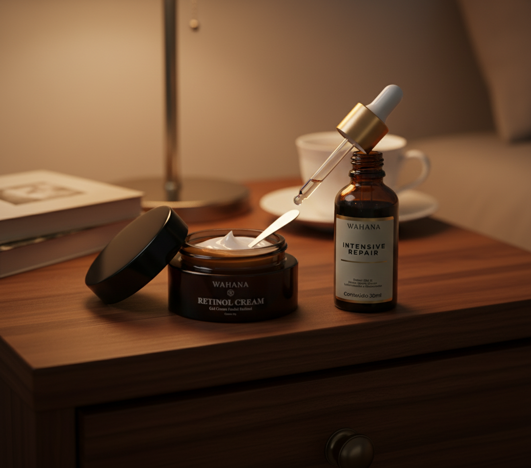 Skincare Matinal vs Noturno: O Que Usar em Cada Etapa - Retinol Cream e Intensive Repair