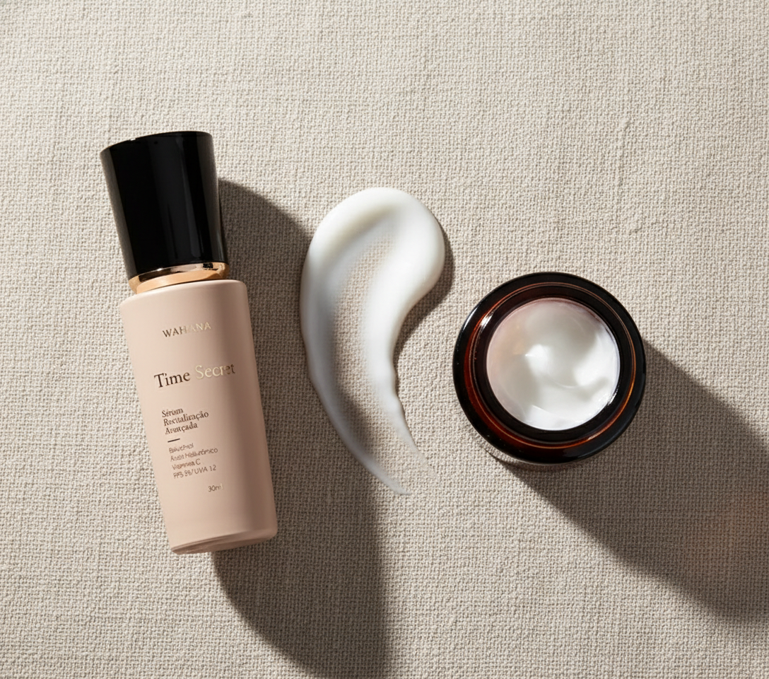Diferença Entre Rugas e Linhas de Expressão: Como Tratar Cada Uma - Time Secret e Retinol Cream