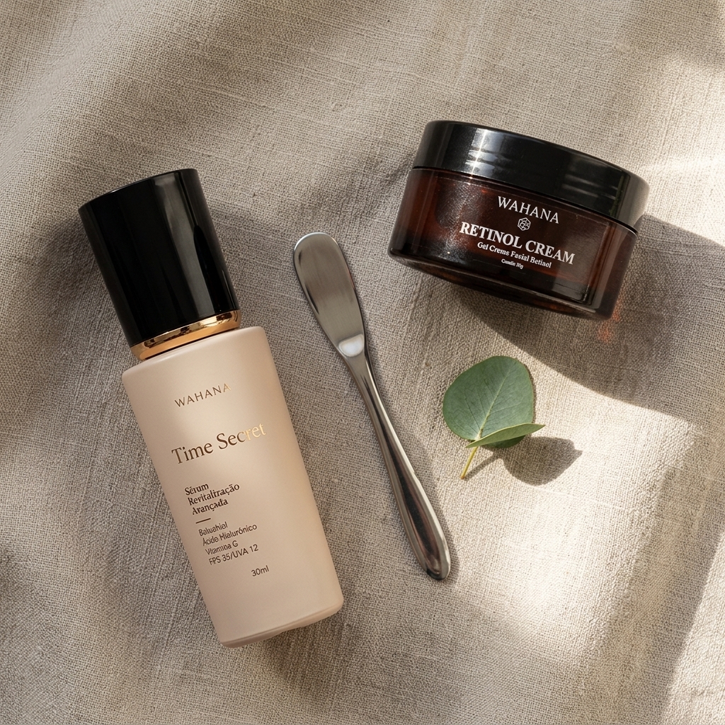 Rotina de Skincare aos 40 anos: O Guia Definitivo para Firmeza e Brilho - Time Secret e Retinol Cream
