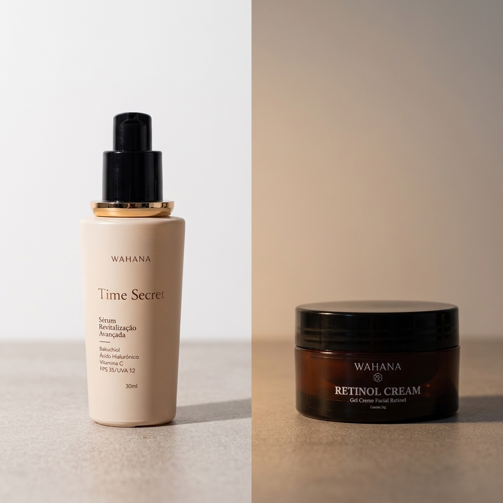 Kit 24 Horas Wahana: Vale a pena para pele madura? - Time Secret e Retinol Cream