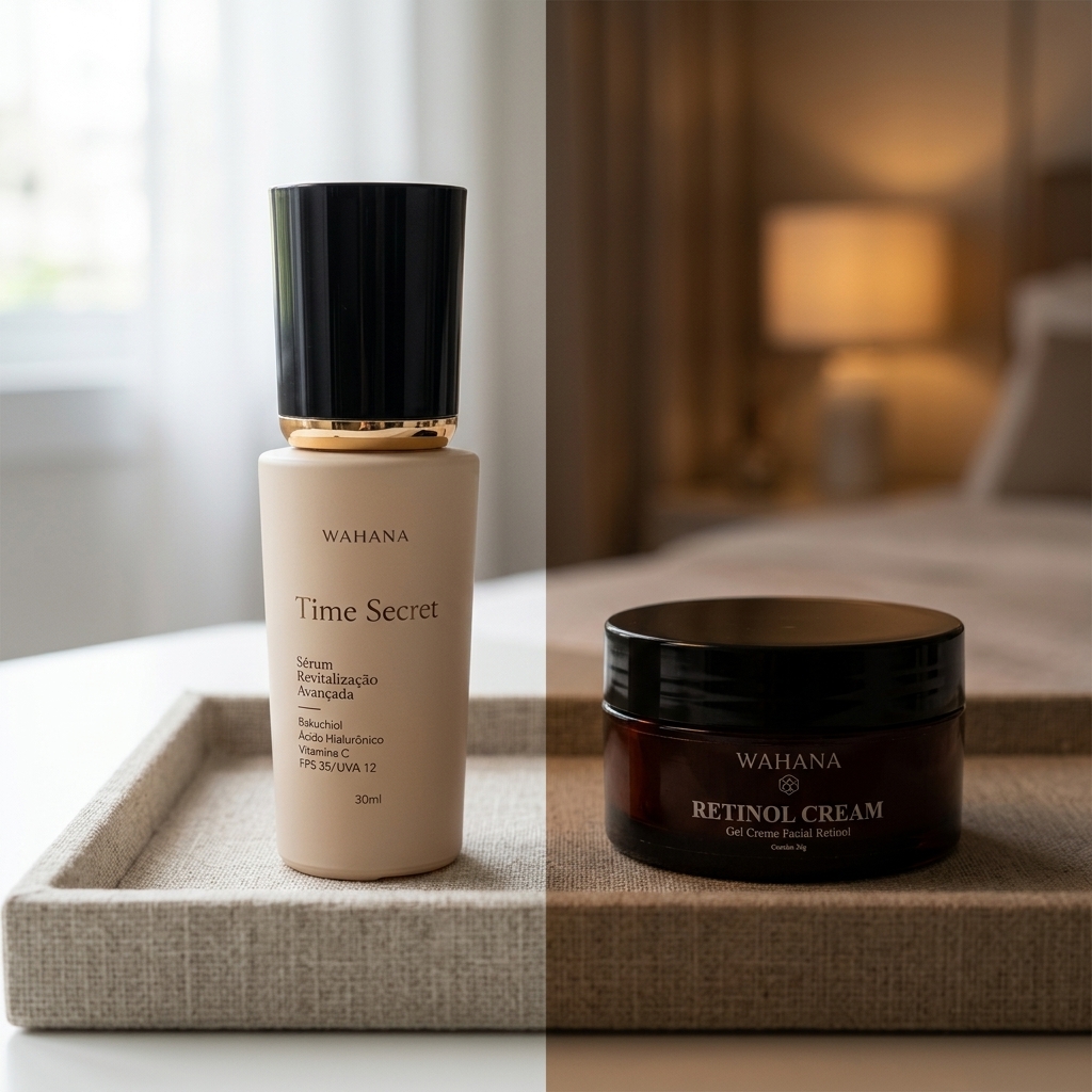 Diferença Entre Rugas e Linhas de Expressão: Como Tratar Cada Uma - Time Secret e Retinol Cream