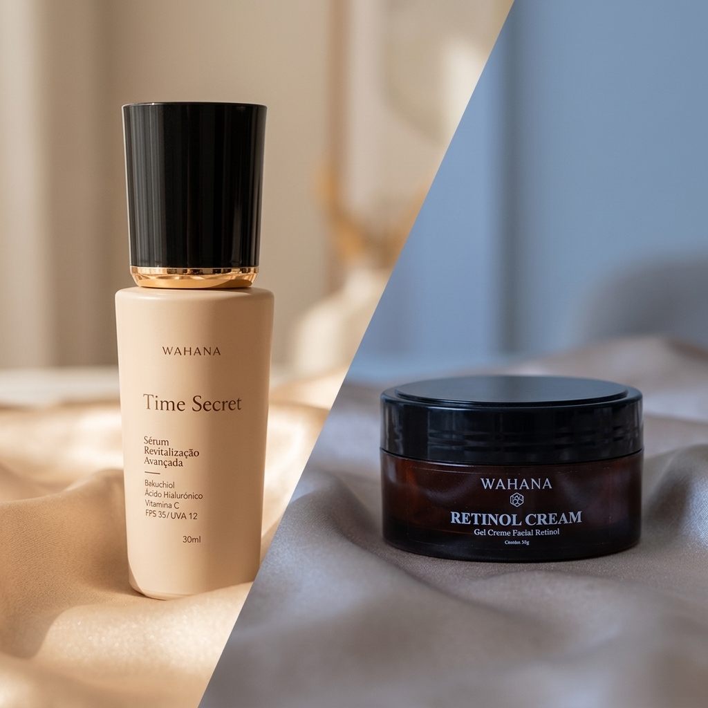 Manchas Senis e Melasma: Como Atenuar com Skincare Inteligente - Time Secret e Retinol Cream