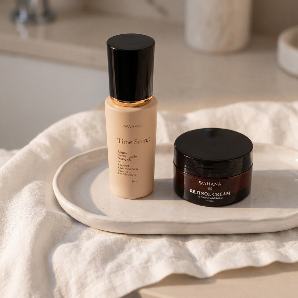 Flacidez no Rosto: Melhores Ativos para Recuperar a Firmeza - Time Secret e Retinol Cream