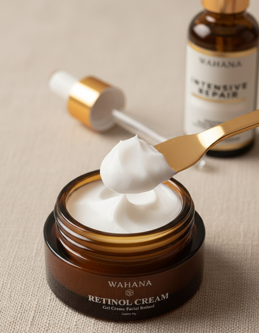 Flacidez no Rosto: Melhores Ativos para Recuperar a Firmeza - Retinol Cream e Intensive Repair