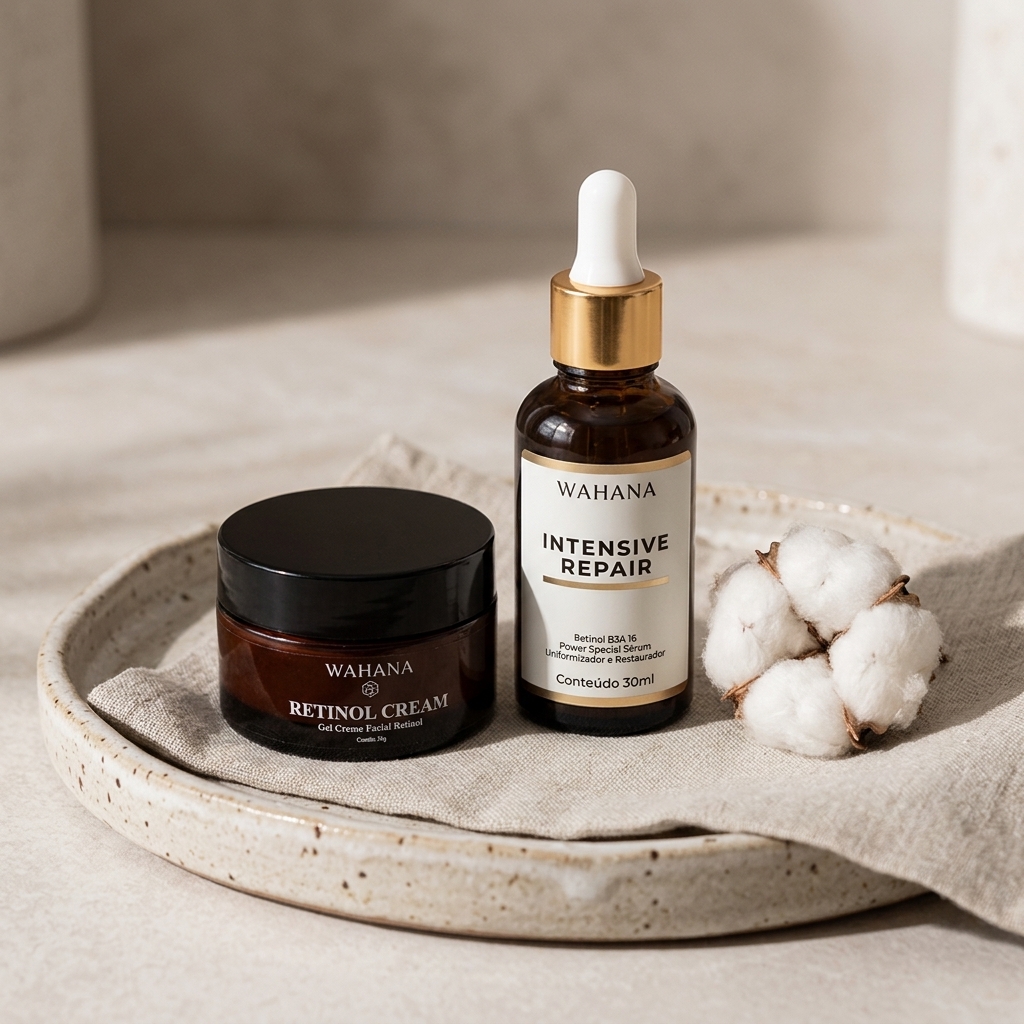 Como Montar uma Rotina de Skincare Noturna Perfeita - Intensive Repair e Retinol Cream