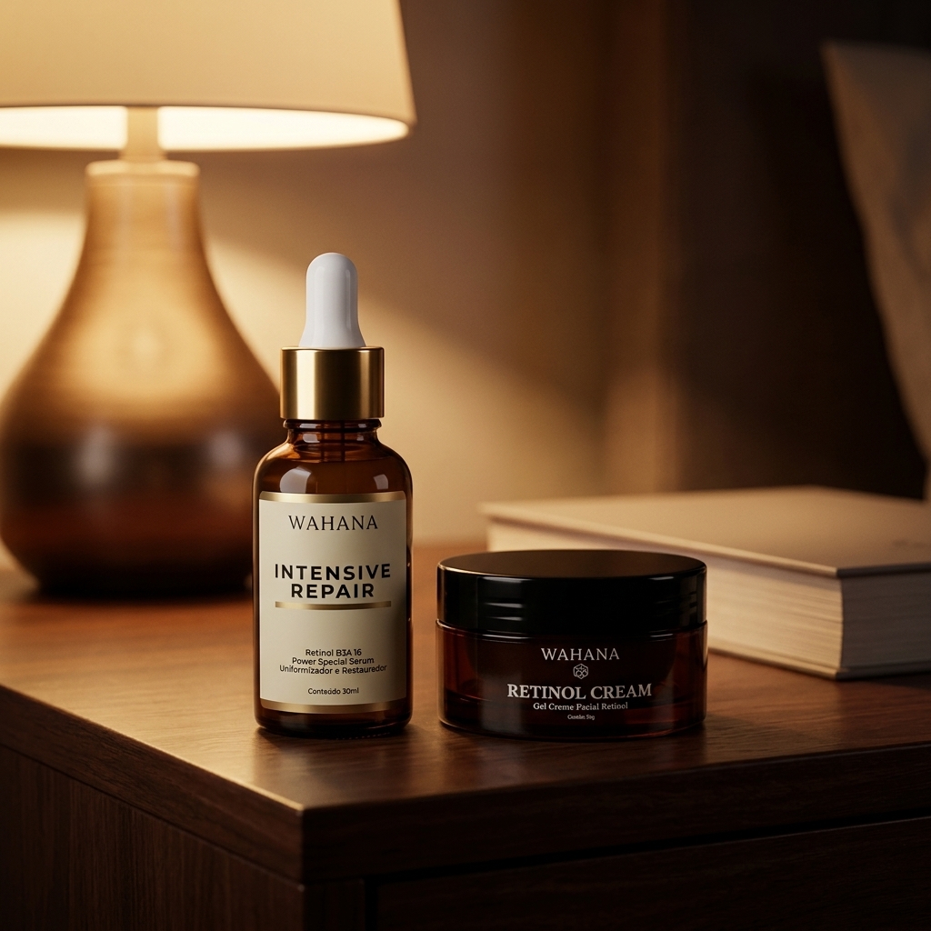 Como tratar a flacidez facial após os 50 anos: Passo a passo - Intensive Repair e Retinol Cream