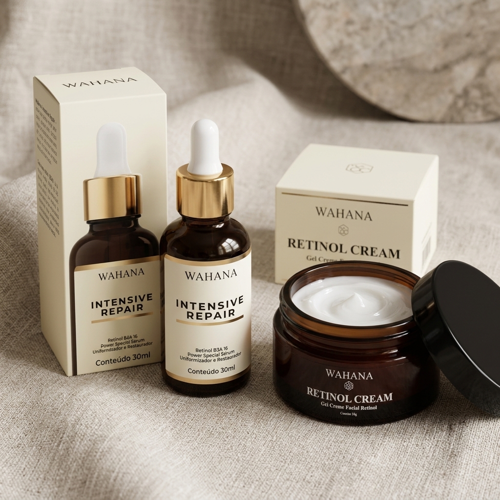 Sérum Intensive Repair: O segredo contra a flacidez após os 50 - Intensive Repair e Retinol Cream