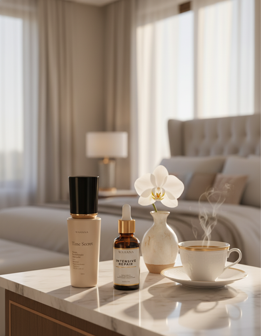 Rotina diurna para pele madura: Passo a passo essencial - Time Secret e Intensive Repair