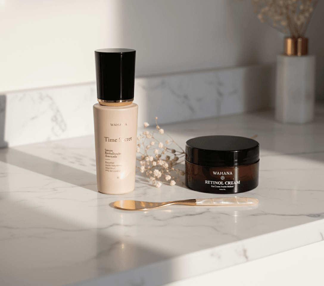 Flash Young Skin: Como Ter uma Pele Madura Luminosa e Saudável - Time Secret e Retinol Cream