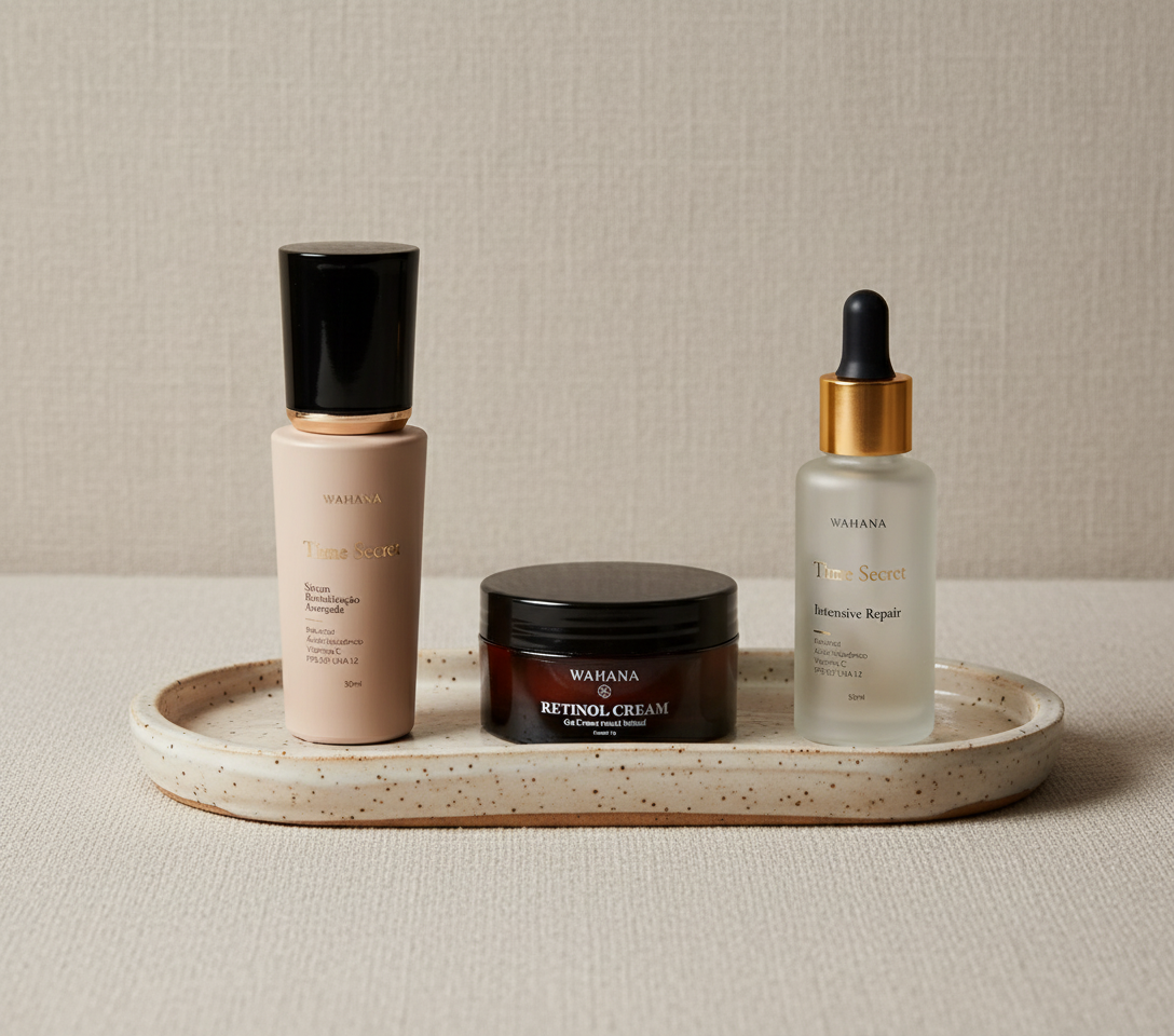 Skincare Minimalista: O que é e Como Fazer (Skinimalism) - Time Secret e Retinol Cream
