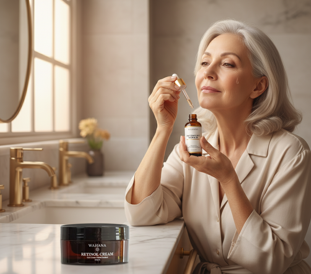 Sérum ou Creme: Qual a melhor textura para pele 60+? - Intensive Repair e Retinol Cream