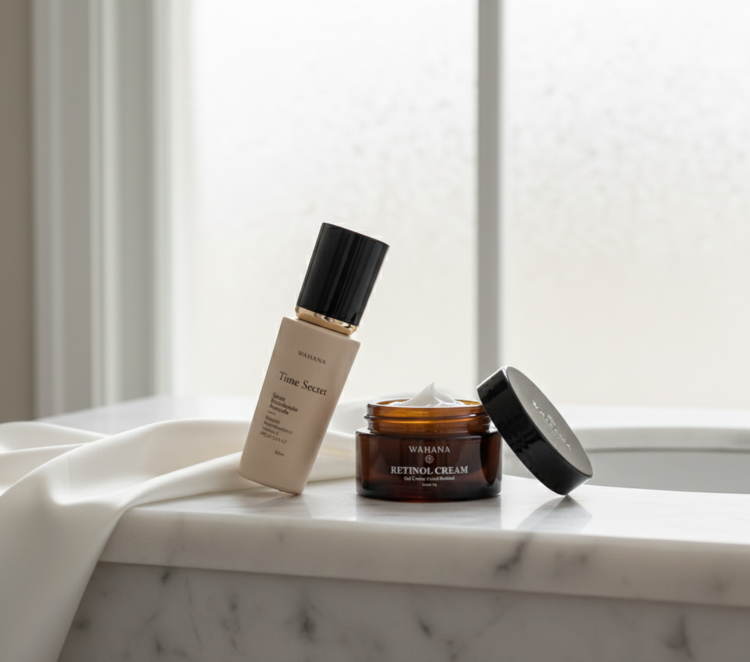 Manchas de Idade e Melasma: Como Uniformizar o Tom da Pele - Time Secret e Retinol Cream