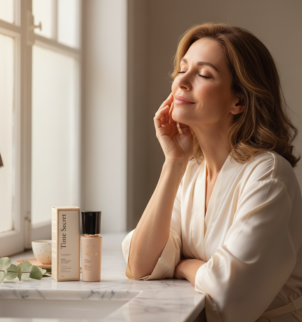 Como começar skincare para pele madura aos 50 anos - Time Secret