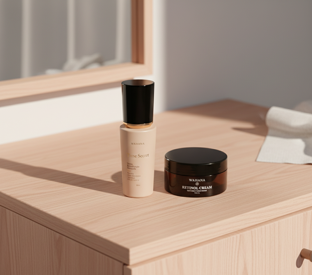 O que são Peptídeos na Skincare e Por Que Você Precisa Deles - Time Secret e Retinol Cream