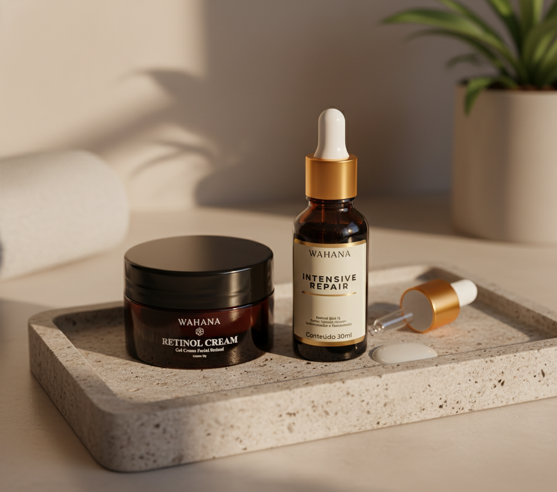Manchas na Pele: Como Clarear e Uniformizar o Tom do Rosto - Retinol Cream e Intensive Repair