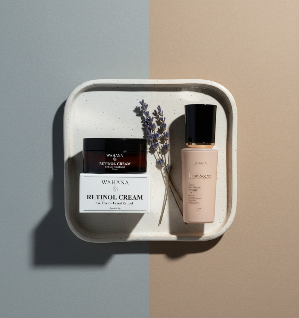 Cuidados Noturnos com a Pele: O Ciclo de Reparação Enquanto Você Dorme - Retinol Cream e Time Secret