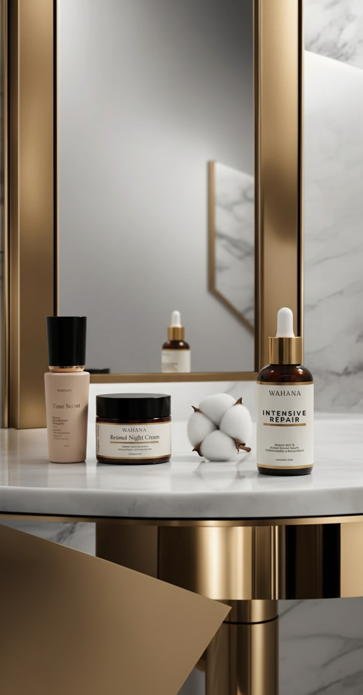 Benefícios do Ácido Hialurônico Noturno para a Reparação da Pele - Intensive Repair e Time Secret