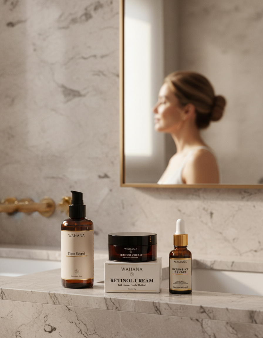 Retinol vs. Ácido Hialurônico: Como combinar na rotina noturna para peles maduras - Retinol Cream e Intensive Repair