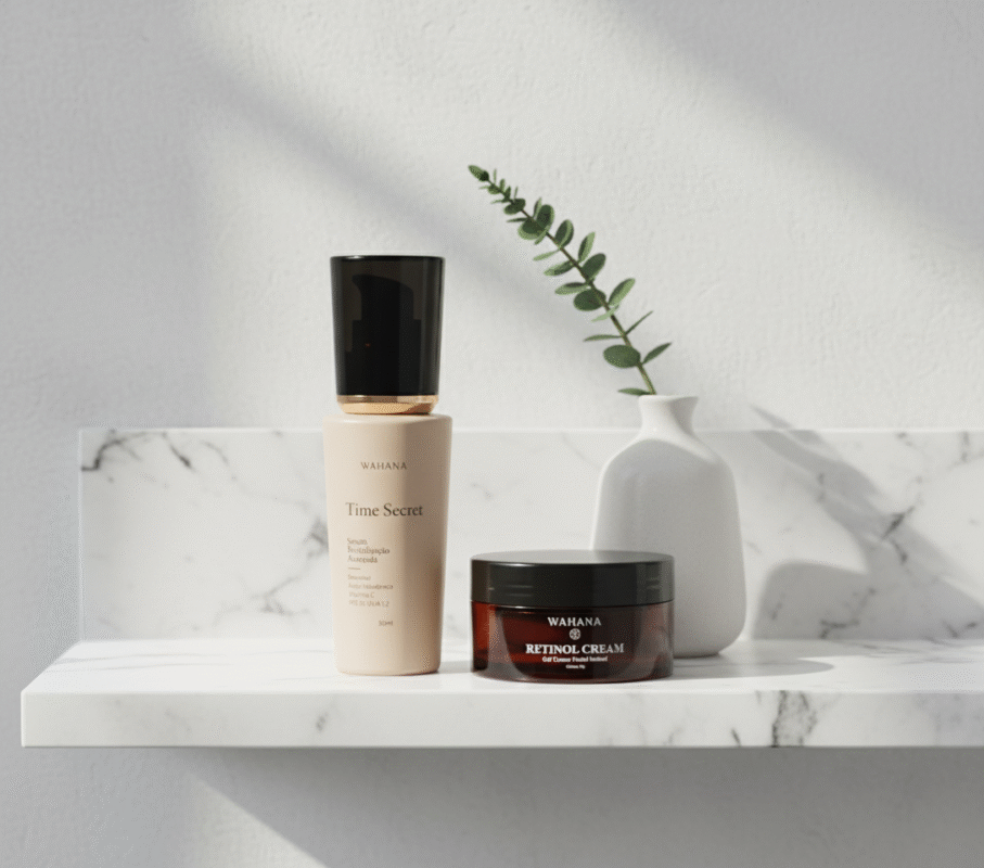 Skincare Minimalista: A rotina essencial de 3 passos para mulheres ocupadas - Time Secret e Retinol Cream