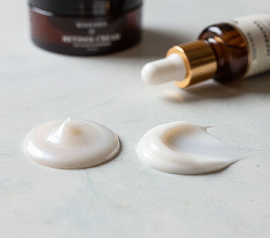 Pele Madura Tolera Niacinamida com Retinol à Noite? - Retinol Cream e Intensive Repair