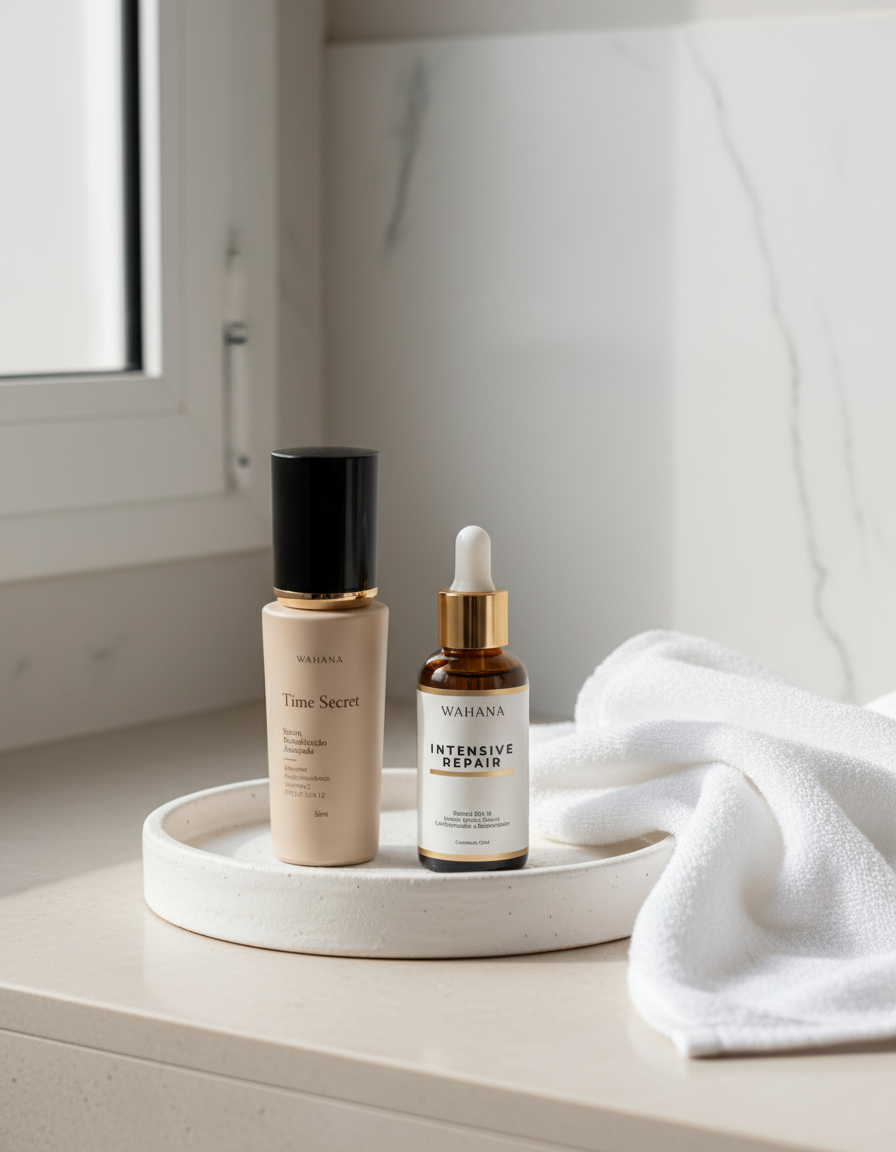 Como Recuperar a Barreira Cutânea Após os 50 Anos - Time Secret e Intensive Repair