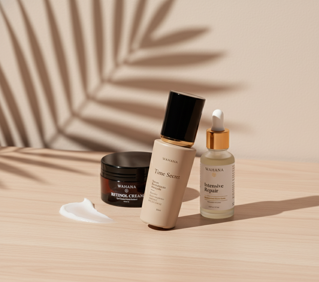 Rotina Matinal Antioxidante: O Escudo Diário Contra o Envelhecimento - Time Secret e Retinol Cream