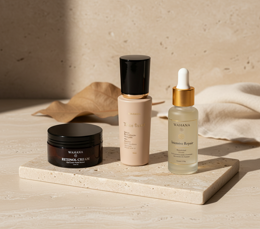 Skincare para Pele Madura: O Que Realmente Funciona Após os 40 Anos - Time Secret e Retinol Cream