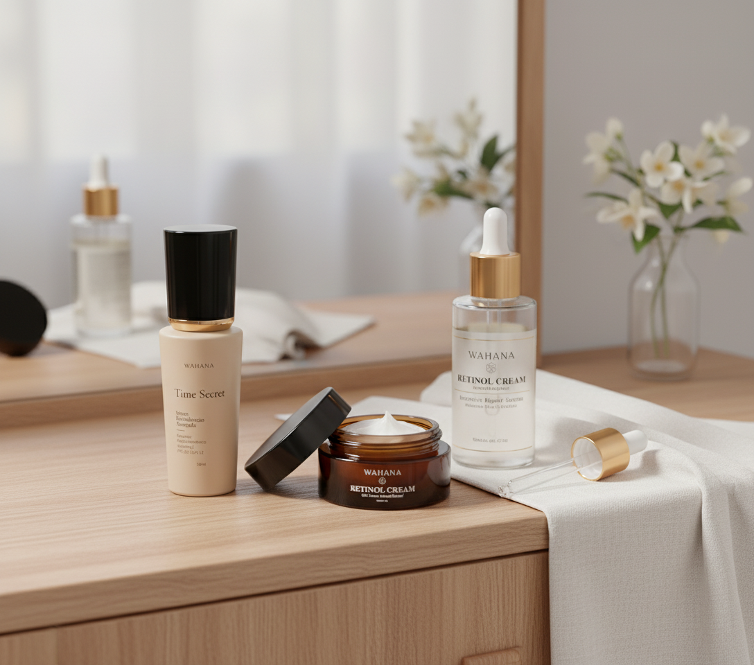 Bakuchiol vs Retinol: Qual o melhor para pele madura 50+? - Time Secret e Retinol Cream