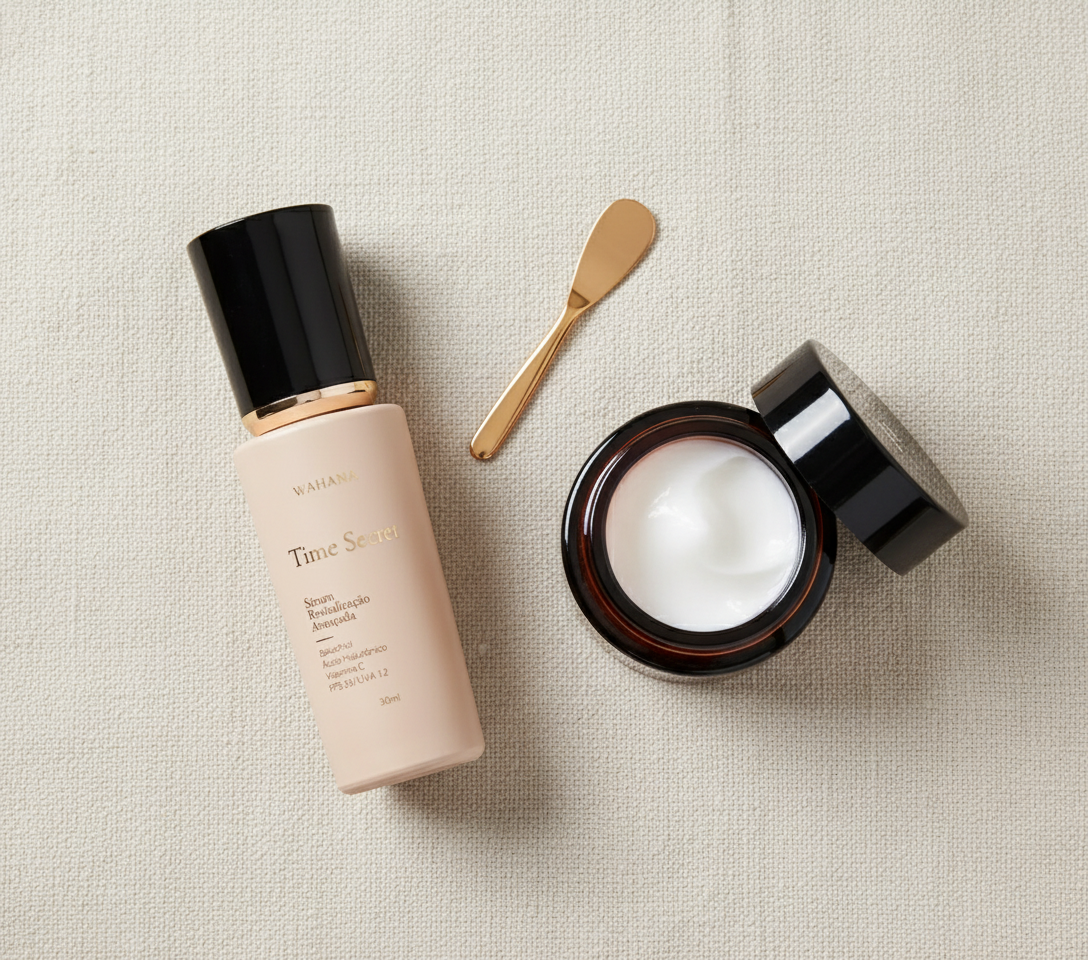 O Poder dos Peptídeos na Rotina Anti-Idade - Time Secret e Retinol Cream