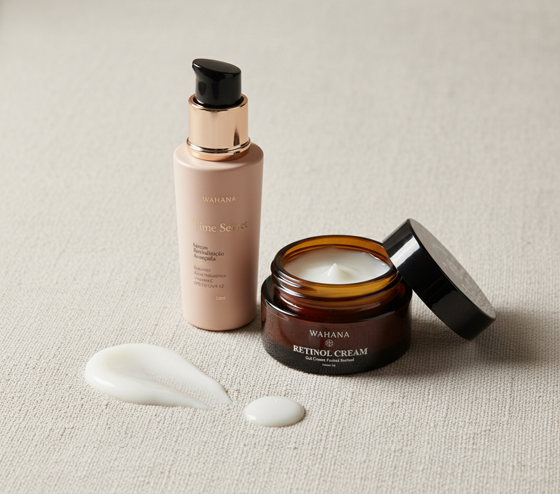 Manchas de Sol e Melasma: Como Uniformizar o Tom da Pele - Time Secret e Retinol Cream