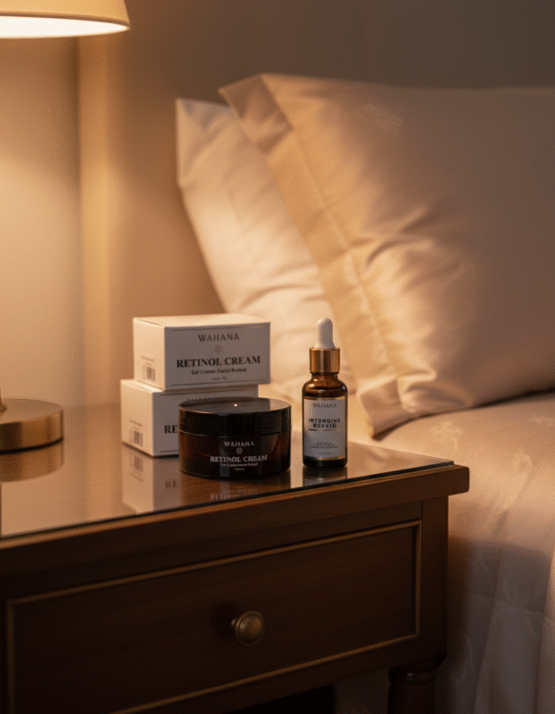 Rotina de Skincare Noturna: Maximizando o Sono da Beleza - Retinol Cream e Intensive Repair