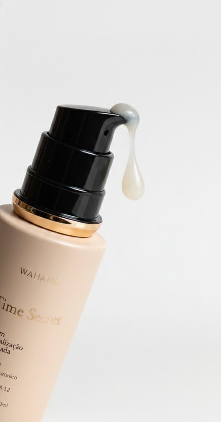 Time Secret Wahana: Vitamina C, Bakuchiol e FPS 35 em um Só Produto - Time Secret
