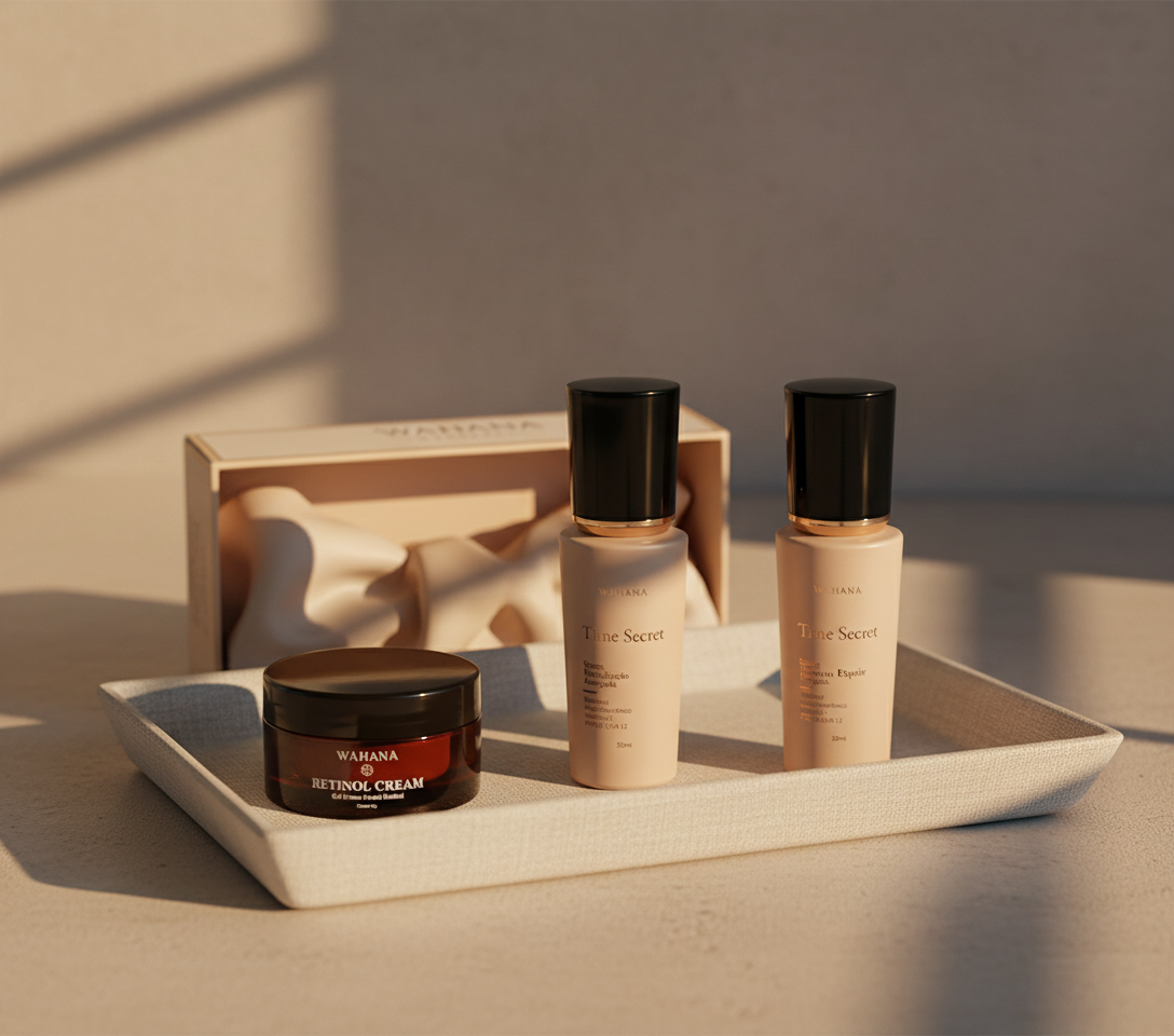 Kit 24 Horas Wahana: A Rotina Completa para Rejuvenescimento - Time Secret e Retinol Cream