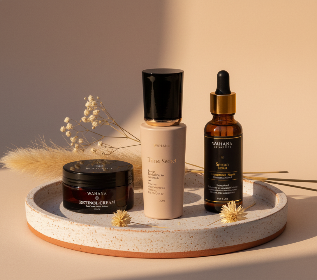 Protetor solar anti-idade: O guia definitivo para pele madura - Time Secret e Retinol Cream