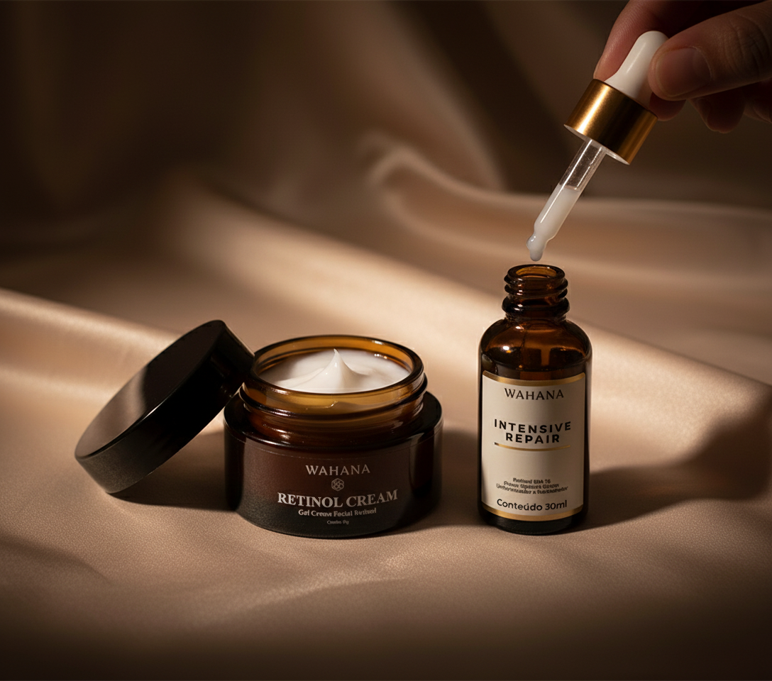 Kit 24 Horas Wahana: Rotina completa para pele madura - Retinol Cream e Intensive Repair