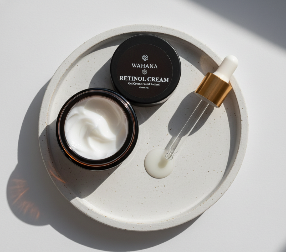 Retinol Cream Wahana: Como usar na pele madura passo a passo - Retinol Cream e Intensive Repair