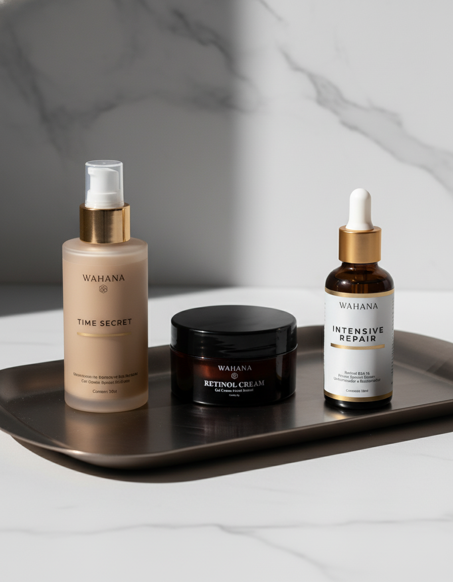 Como Montar uma Rotina Anti-idade Noturna Eficaz - Retinol Cream e Intensive Repair