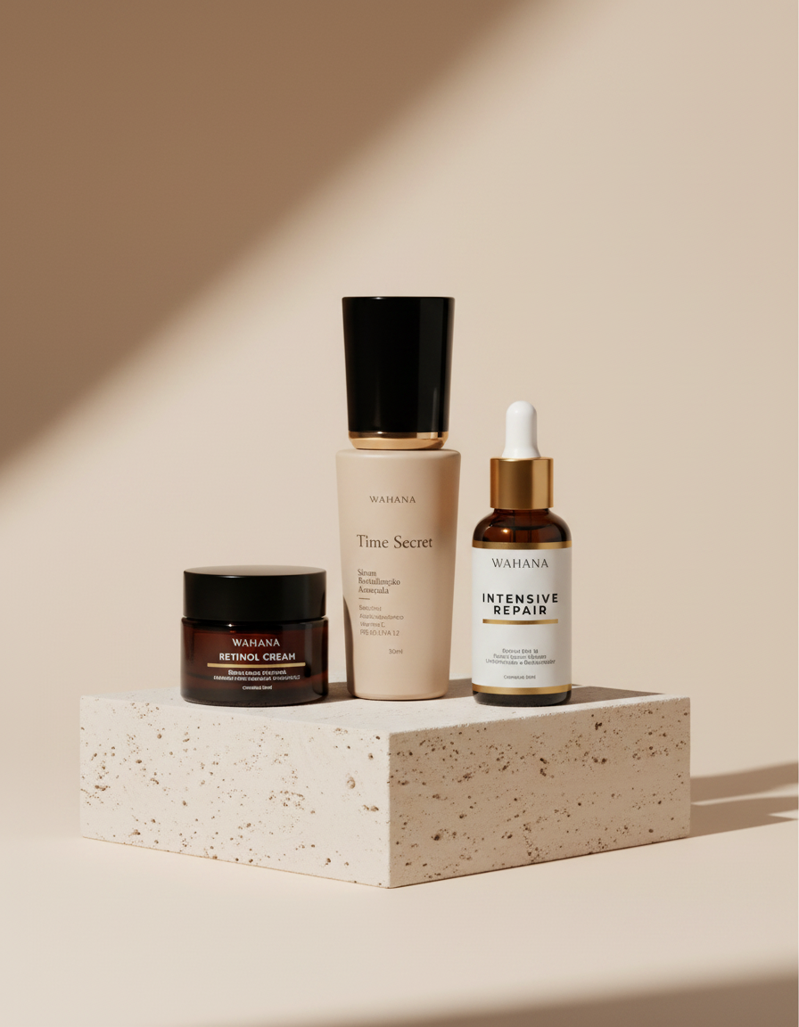 Skincare Minimalista: Como Ter Resultados Com Poucos Produtos - Time Secret e Intensive Repair