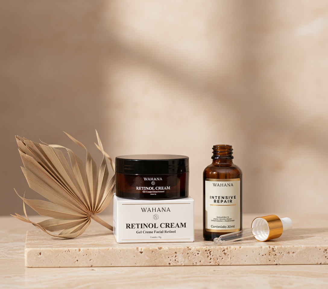 Como Montar uma Rotina Anti-idade Noturna Eficaz - Retinol Cream e Intensive Repair