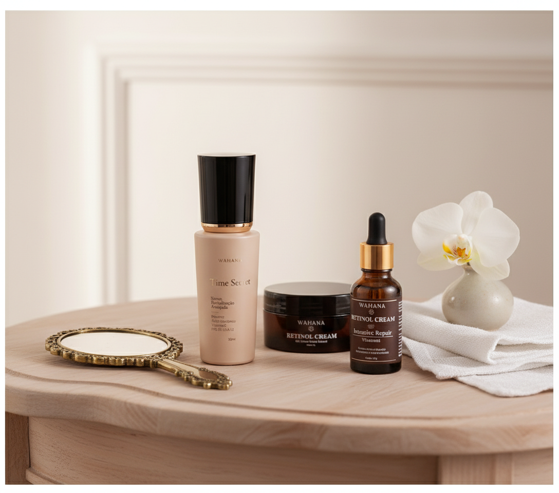 Bakuchiol para pele madura depois dos 50: O guia definitivo - Time Secret e Retinol Cream