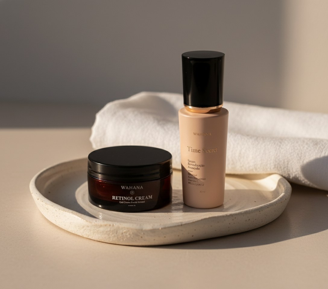 Rotina de Skincare aos 40 Anos: O Guia Definitivo Anti-Idade - Time Secret e Retinol Cream