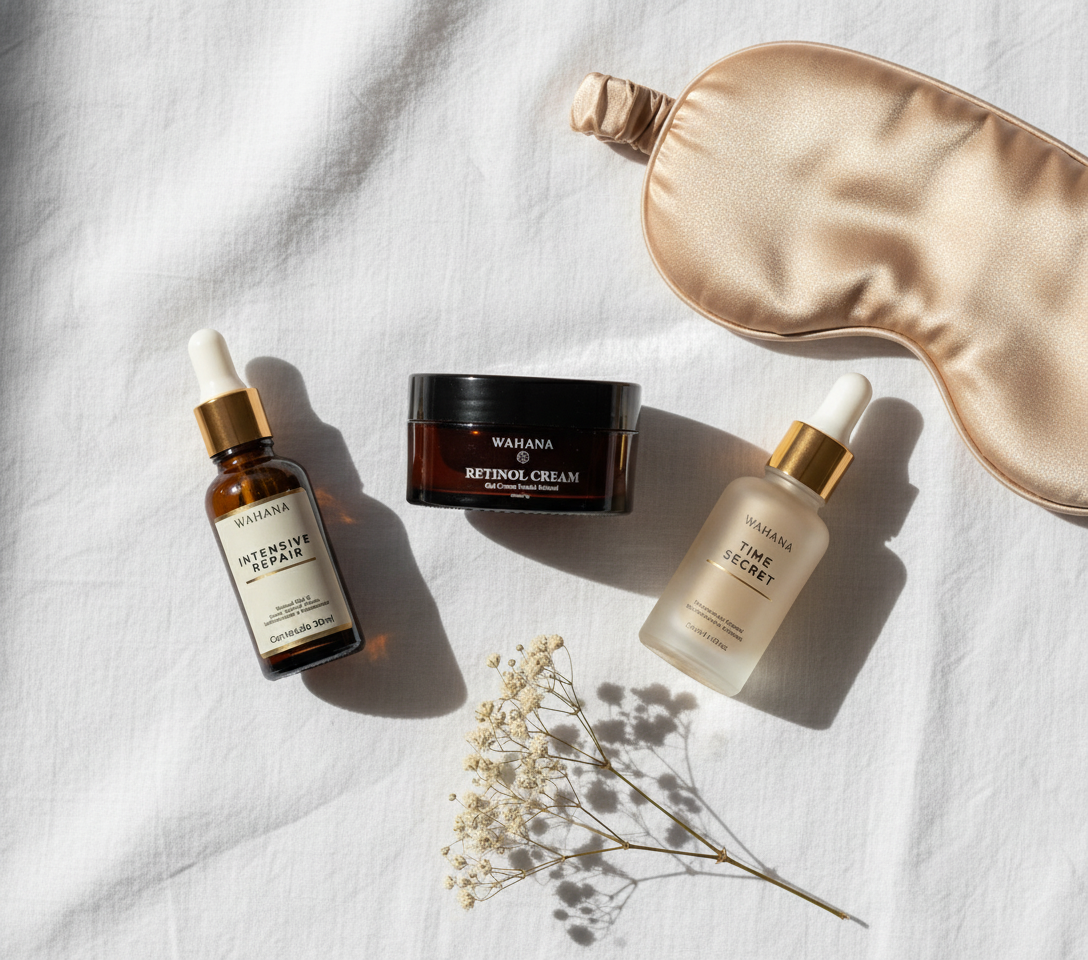 Skincare Noturno: O Segredo para Acordar com a Pele Renovada - Retinol Cream e Intensive Repair