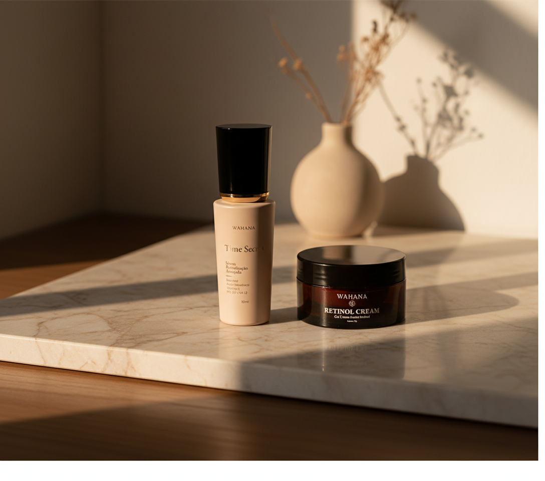 Qual o Melhor Kit Anti-Idade Dia e Noite para Pele Madura? - Time Secret e Retinol Cream