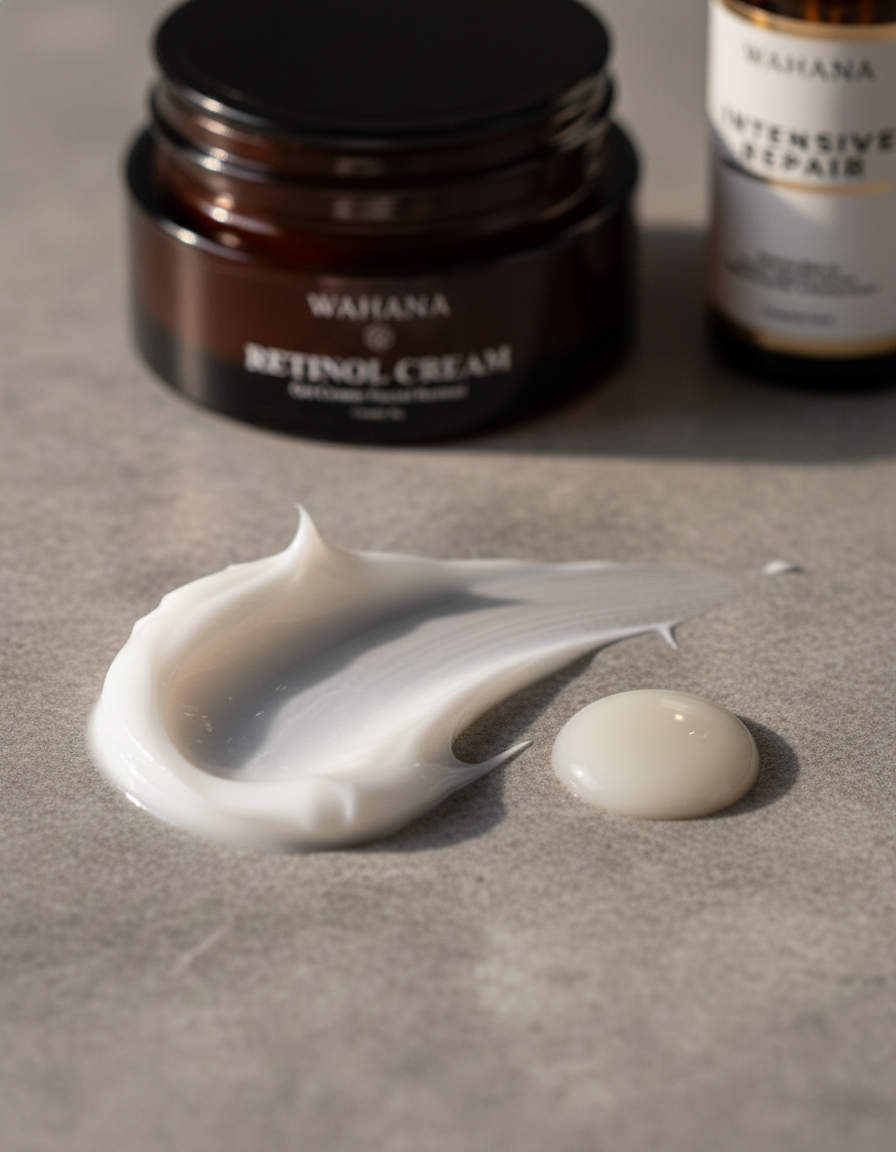 Skincare Noturno Anti-idade: O Segredo da Renovação Celular - Retinol Cream e Intensive Repair