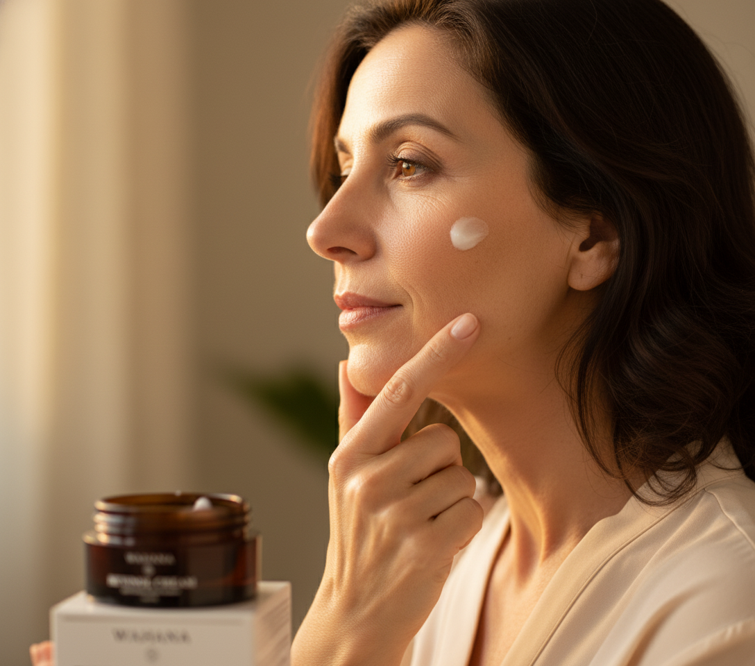 Manchas de Acne: Como Clarear e Uniformizar a Pele com Segurança - Retinol Cream