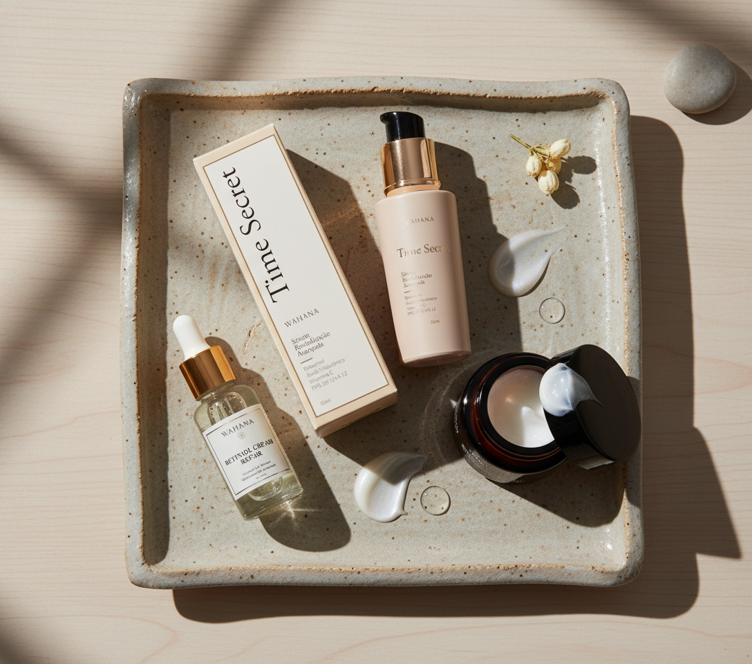 Skincare aos 40 Anos: A Rotina Essencial para Firmeza e Luminosidade - Time Secret e Retinol Cream