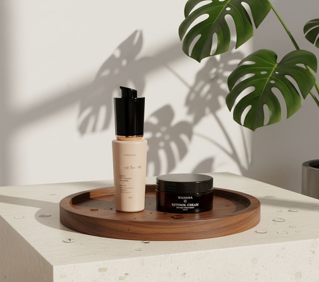 Prevenção de Rugas no Pescoço e Colo: A Área Esquecida do Skincare - Time Secret e Retinol Cream