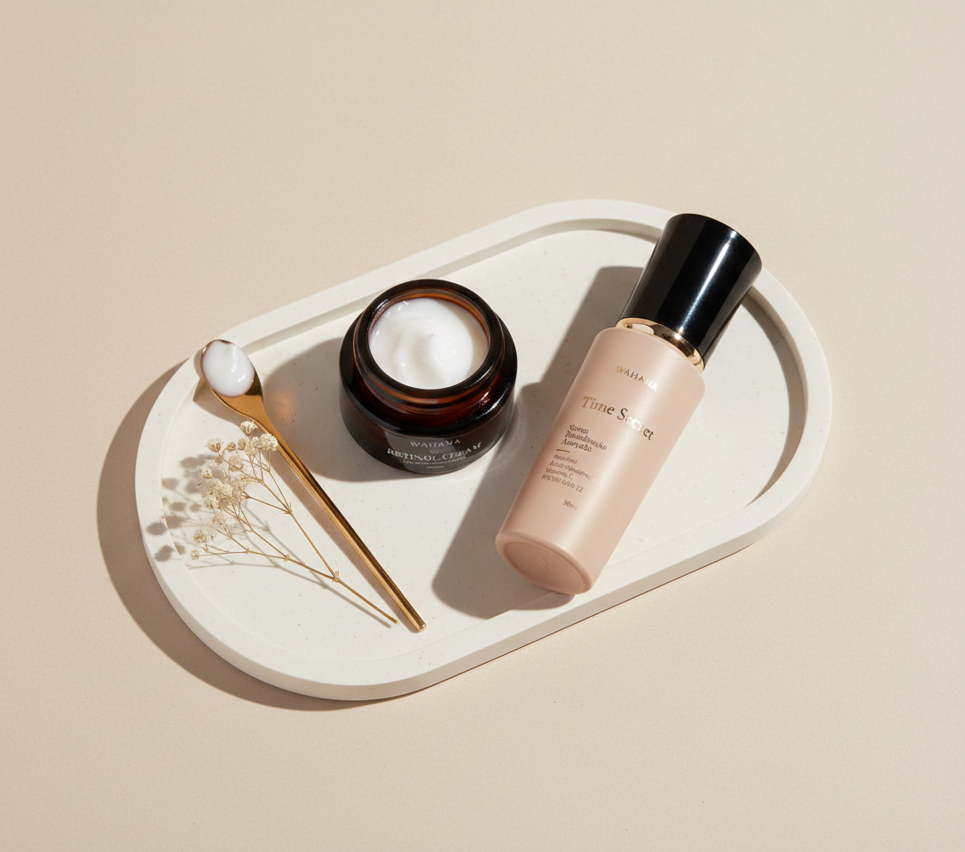 Melhor Creme Antissinais para Pele Madura: O Que Procurar - Time Secret e Retinol Cream