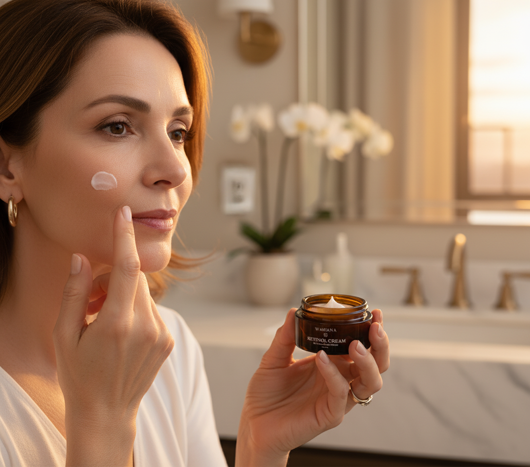 Rotina de Skincare Noturna Passo a Passo para Rejuvenescimento - Retinol Cream